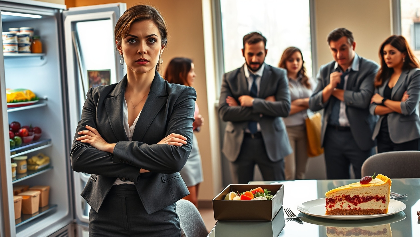 Debating Whether to Share Office Lunch with Freeloading Coworker - AITA for Saying No?