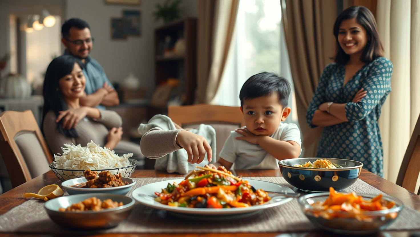 Dealing with Toddlers Spicy Food Cravings at Family Dinners: A Parenting Dilemma