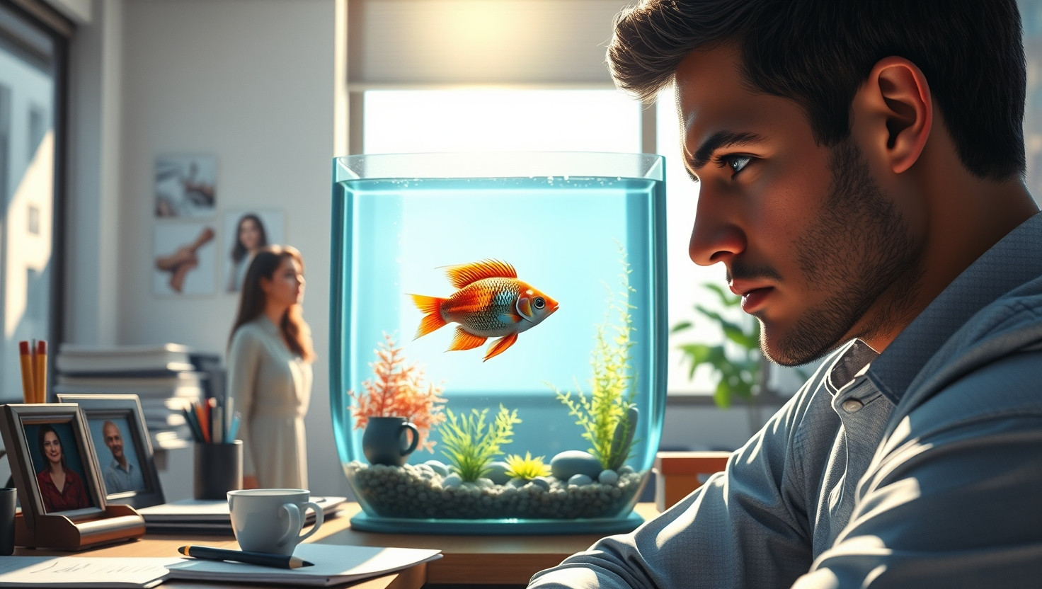 Office Dilemma: AITA for Denying Coworkers Request to Adopt Office Pet Fish?