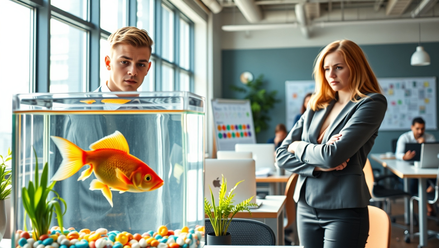 Office Drama: Coworker Wants to Adopt Goldfish I Rescued, AITA?