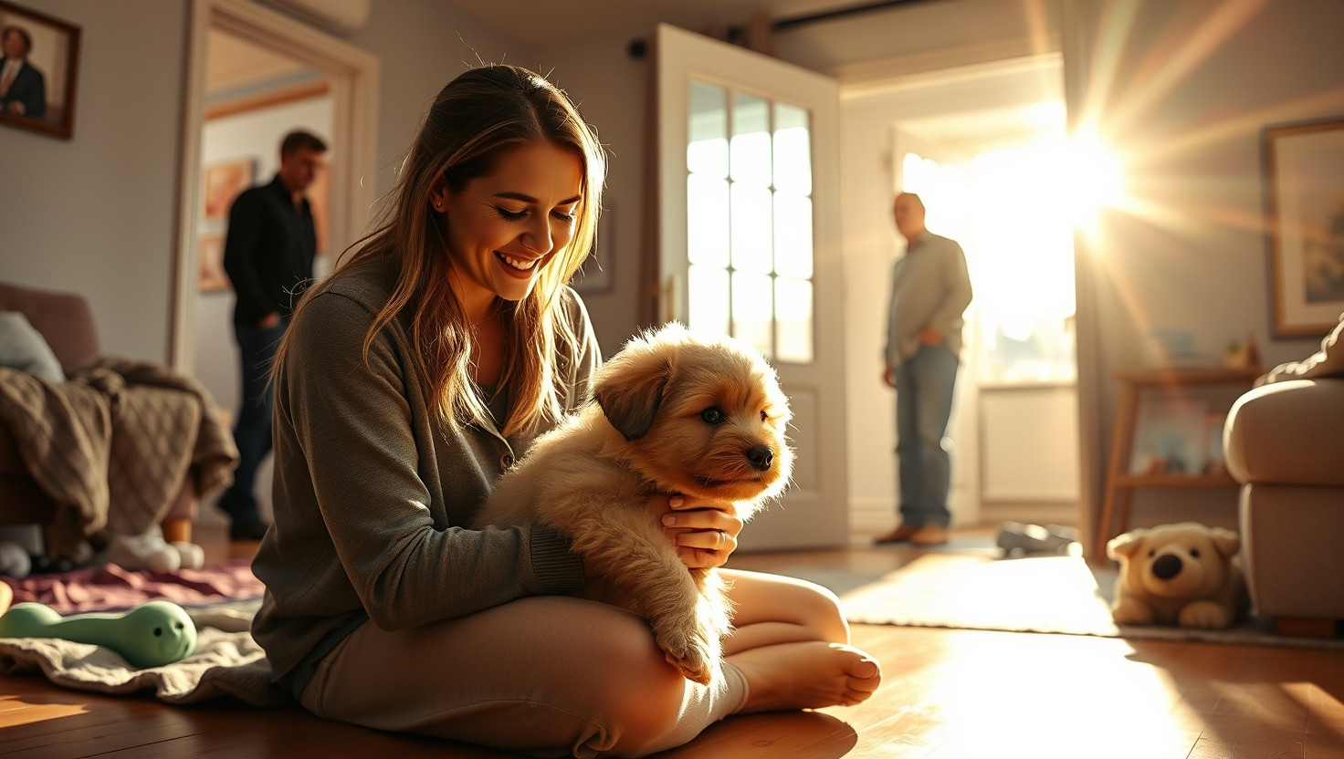 Neighbor Wants to Adopt My Rescued Puppy to Keep His Cat Company - AITA for Refusing?