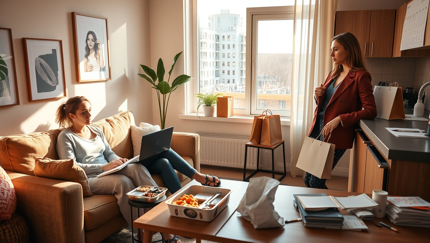 Should I Split Rent Equally with My Roommate Despite Her Extravagant Lifestyle?