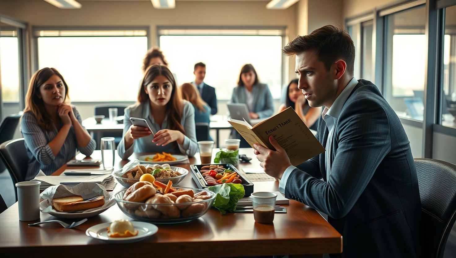 Coworker Orders Pricey Lunch Without Consent - AITA Refusing to Split the Bill?