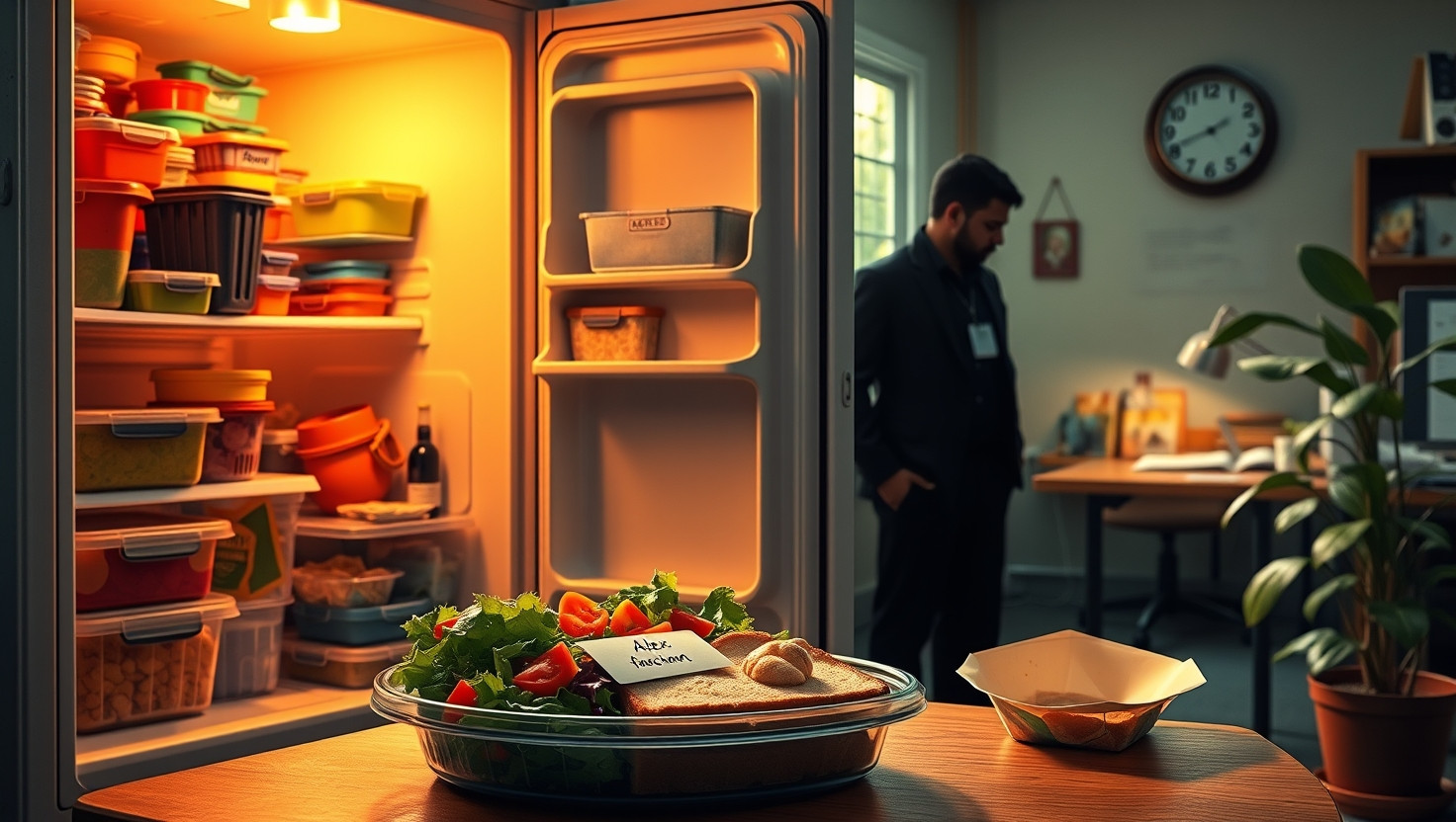 Should I Report My Coworker for Stealing My Lunch Despite Their Financial Struggles?