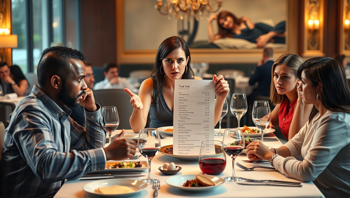 AITA for Insisting on Equal Split of Dinner Bill Despite Coworkers Displeasure?