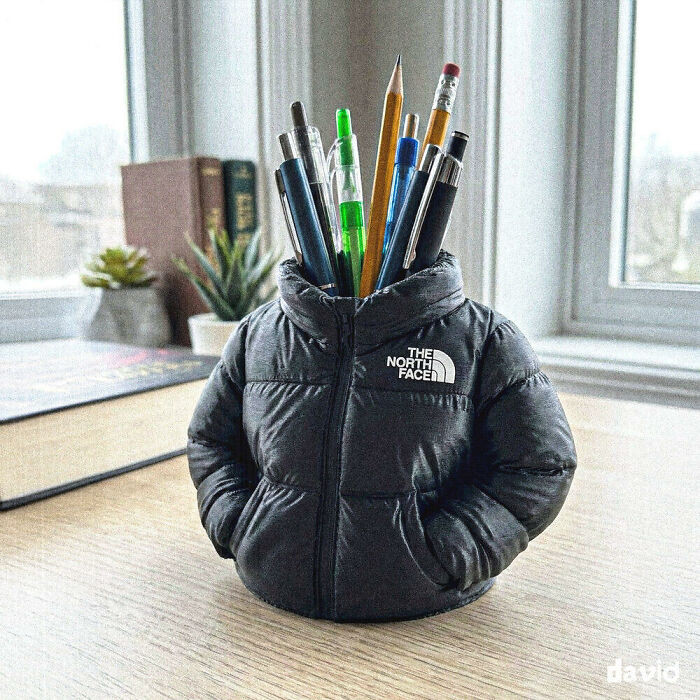 "North Face Pencil Holder"