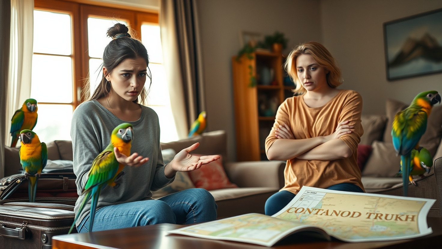 Should I Let My Sister Bring Her Noisy Parrots on Our Family Road Trip?
