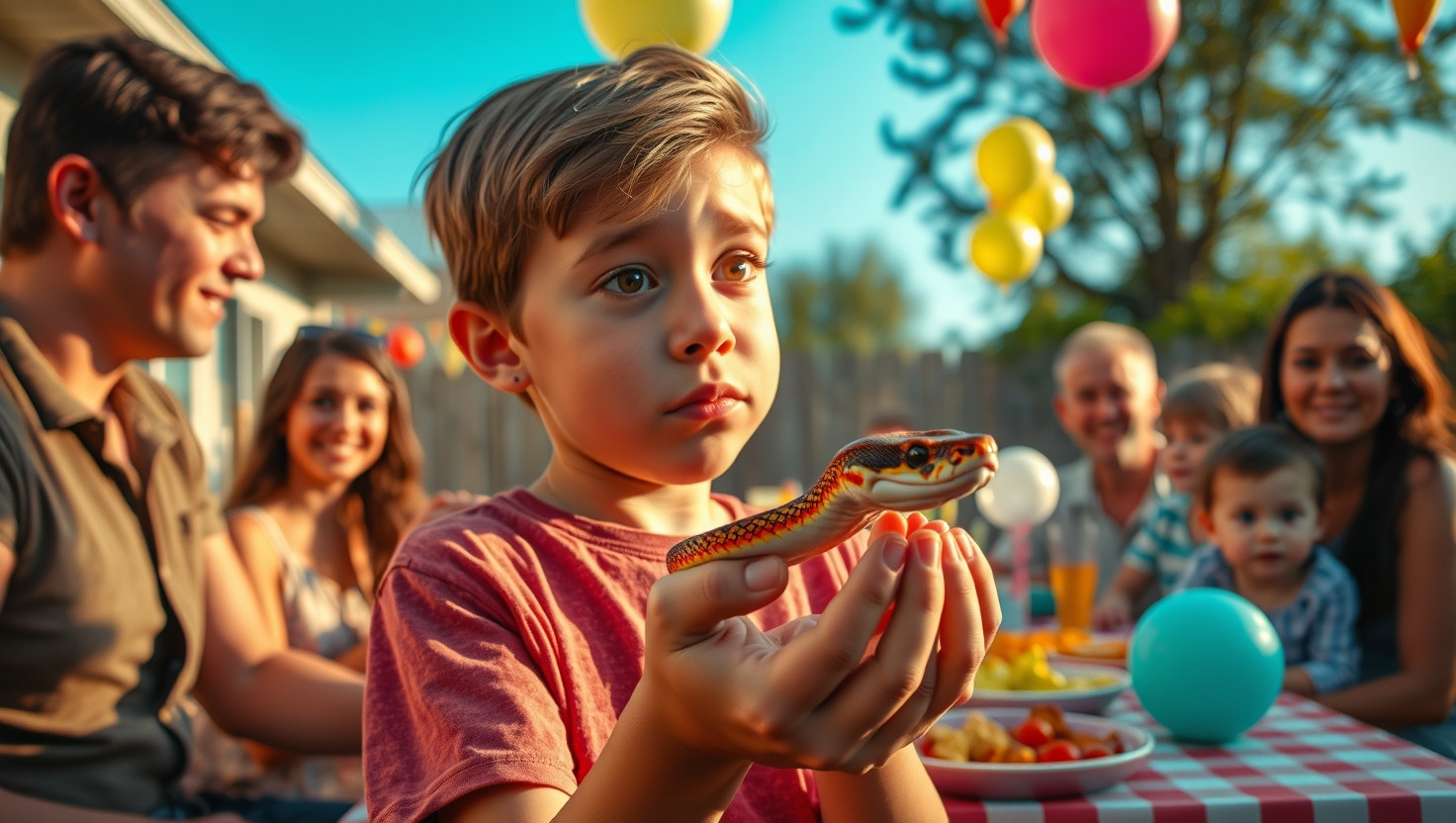 Should I Allow My Son to Bring His Beloved Pet Snake to Family Gatherings?