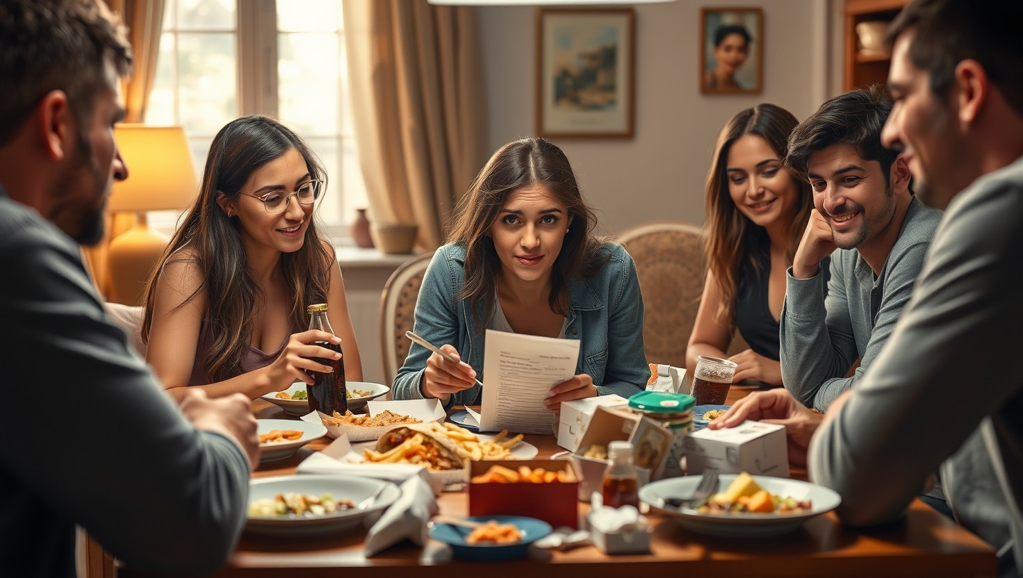 Friends Ordered Extra Food Without Asking - AITA for Refusing to Split Delivery Costs Equally?