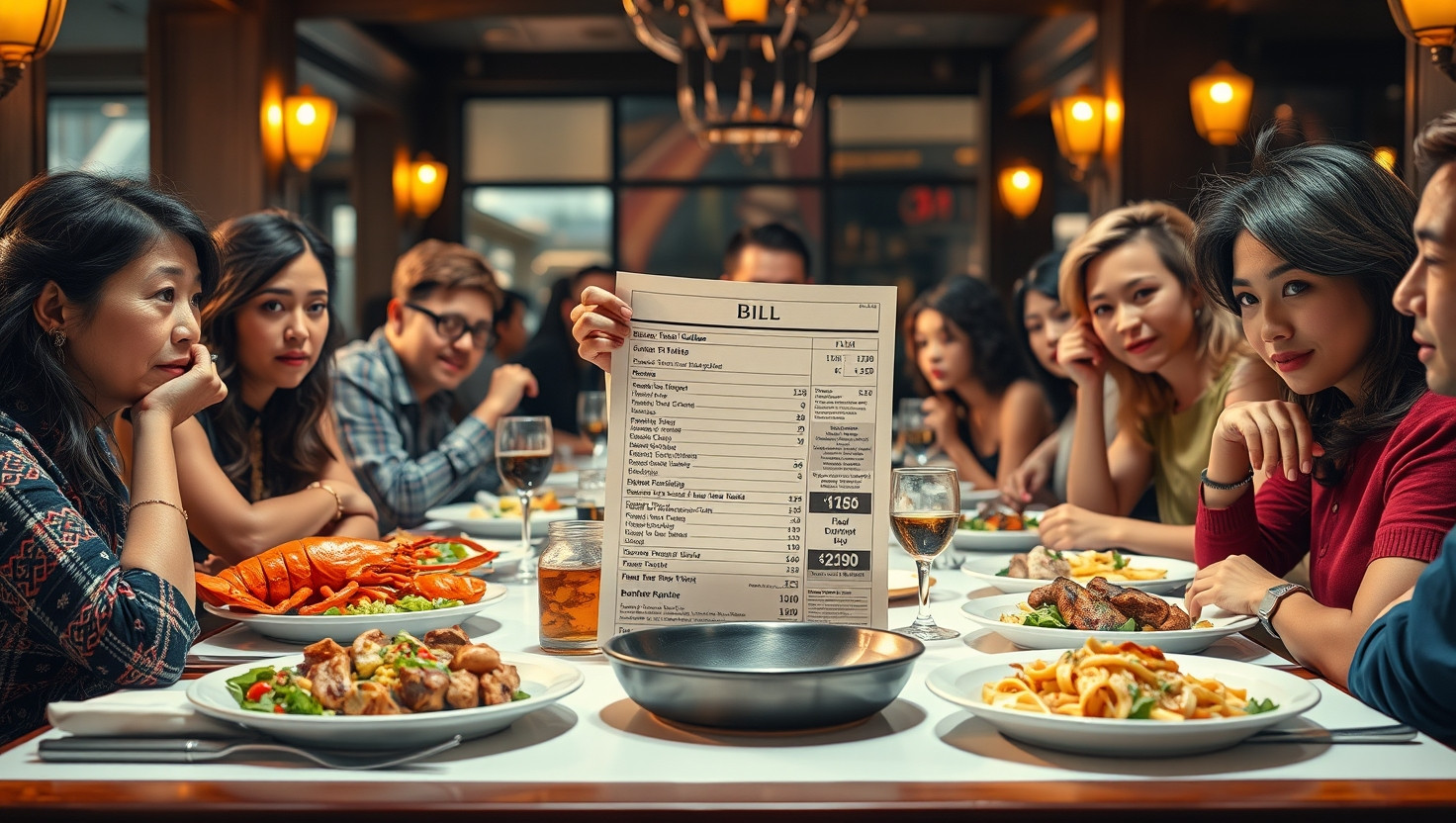 Should You Split the Bill Evenly with Friends Who Ordered Expensive Dishes?