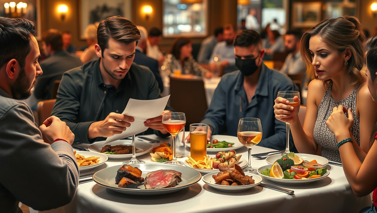 Is It Fair to Refuse Splitting the Bill Evenly After Friend Orders Expensive Food?