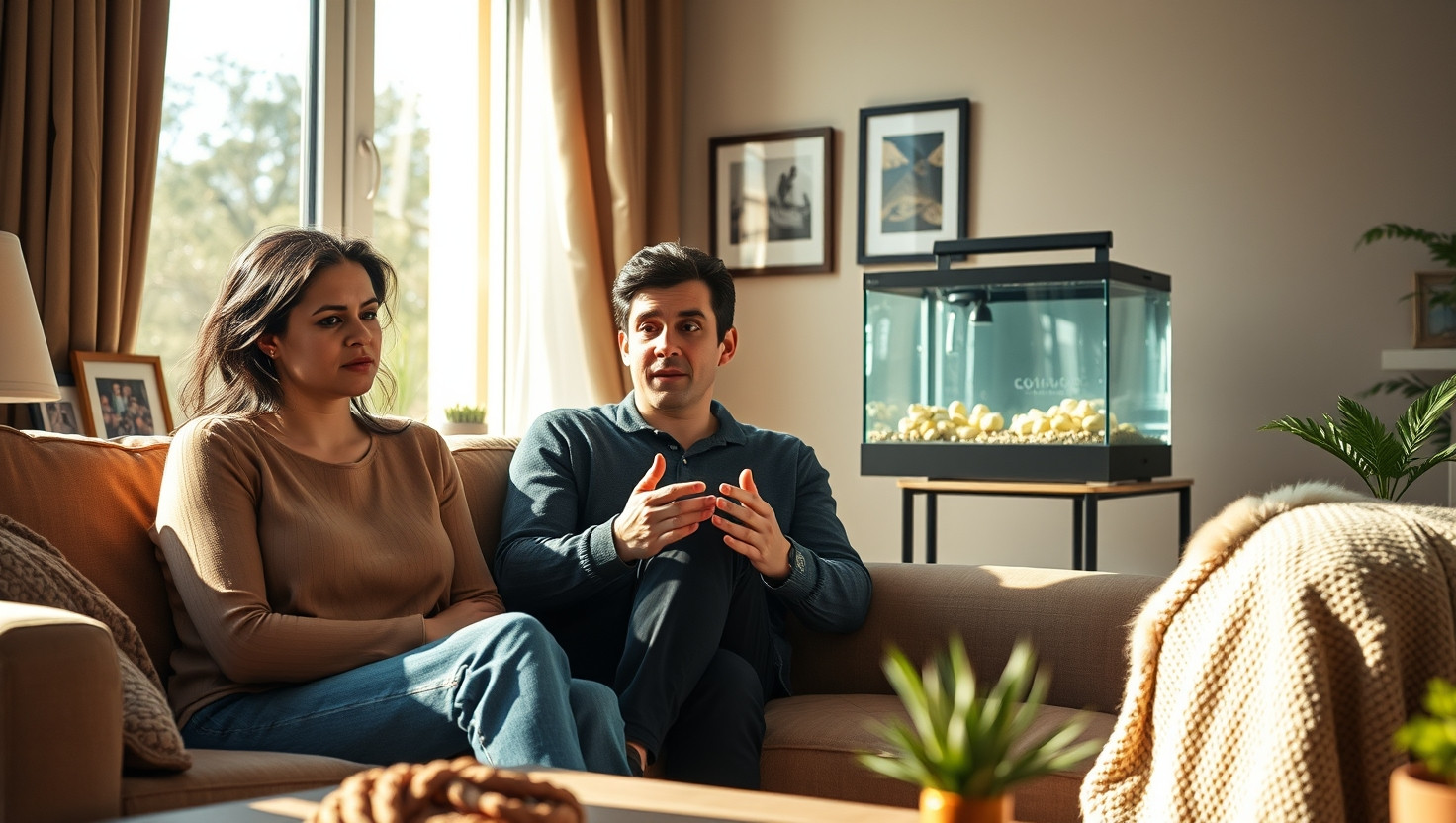 AITA for Refusing to Let Partner Bring Therapy Fish Home?