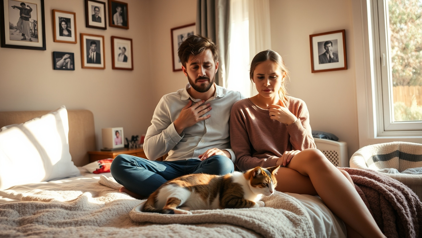 Allergic Boyfriend Draws the Line: AITA for Banning Girlfriends Cat from Our Bed?