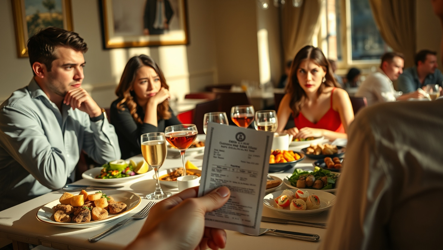 AITA for Not Splitting Expensive Dinner Bill Equally with Friends?