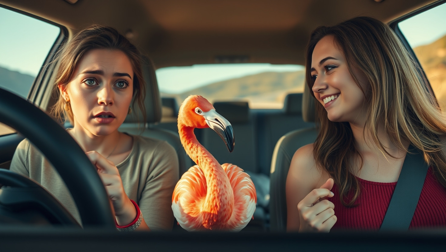 AITA for refusing my friends emotional support flamingo on our road trip?