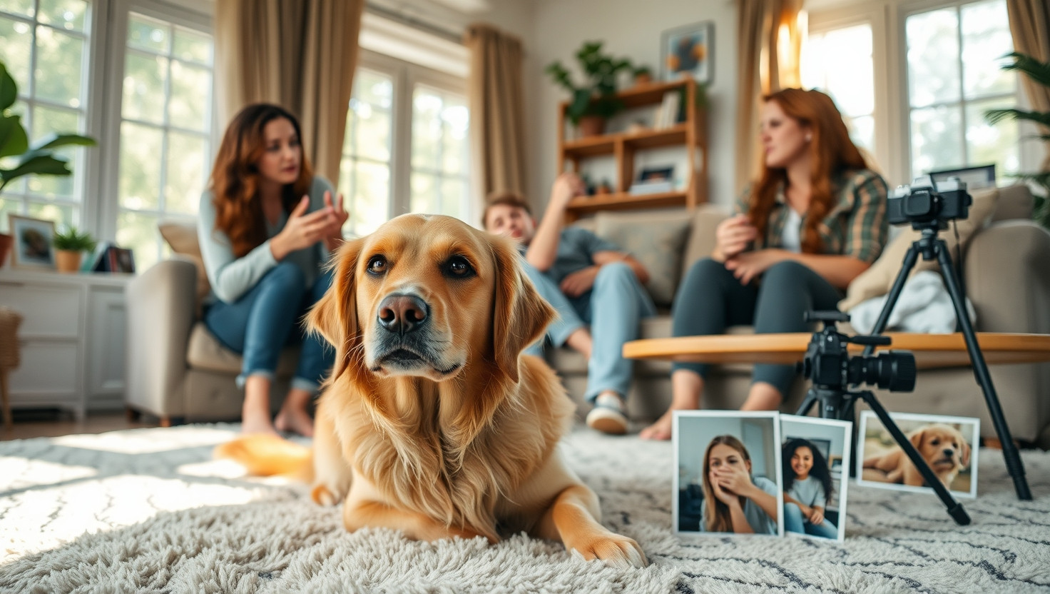 Family Pet Photo Drama: AITA for Refusing Sisters Boyfriends Business Request?