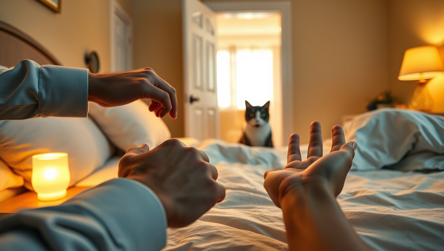 Debating Whether Im Wrong for Banning Girlfriends Nocturnal Cat from Bedroom