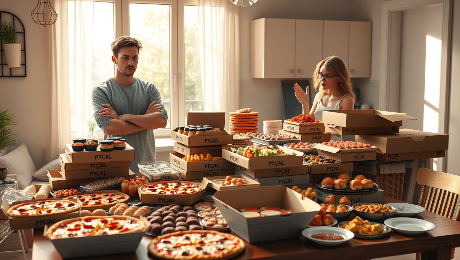 Roommate Orders Excessive Food Delivery - AITAH for Asking to Split Costs Fairly?