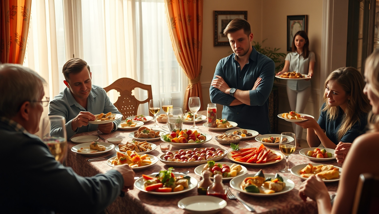 Friend Banned from Dinner Parties for Eating All Appetizers: AITA?