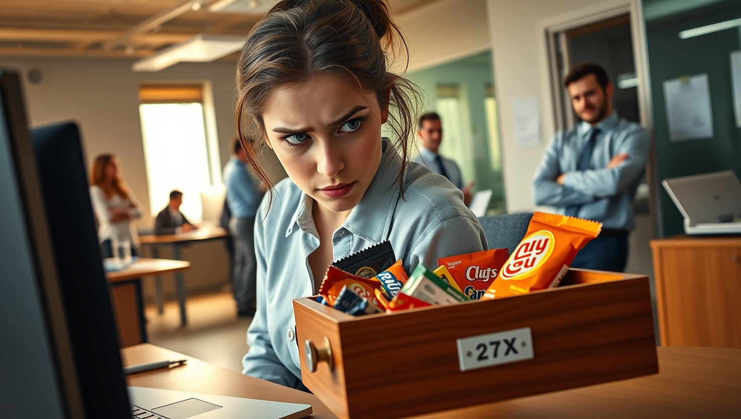 Boundary Setting at the Office: AITA for Refusing to Share Snacks with a Freeloading Coworker?