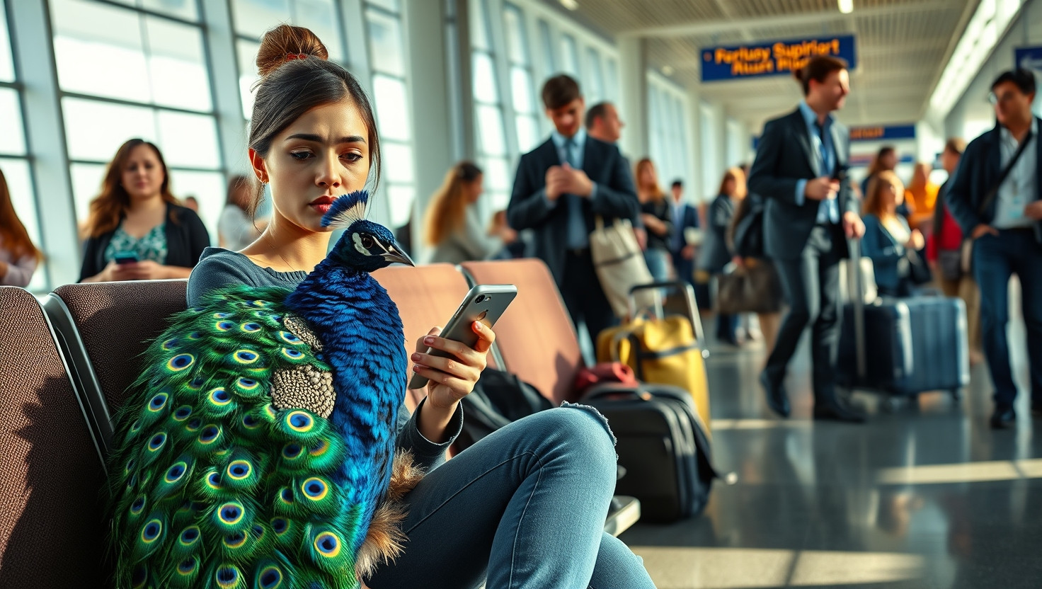 Friends Emotional Support Peacock Causes Rift Before International Flight