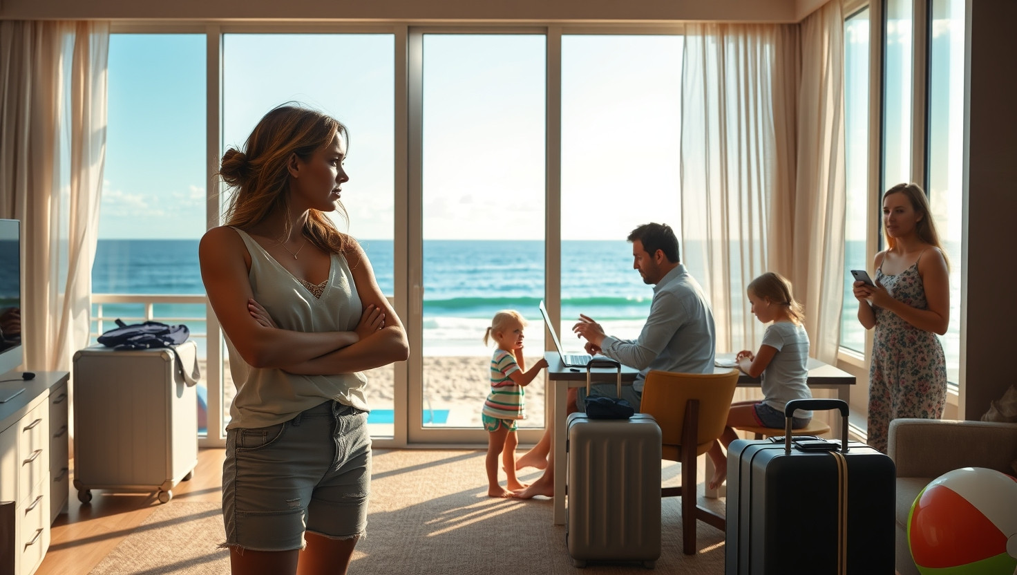 Family Vacation Dilemma: Refusing to Switch Hotel Rooms - AITA?