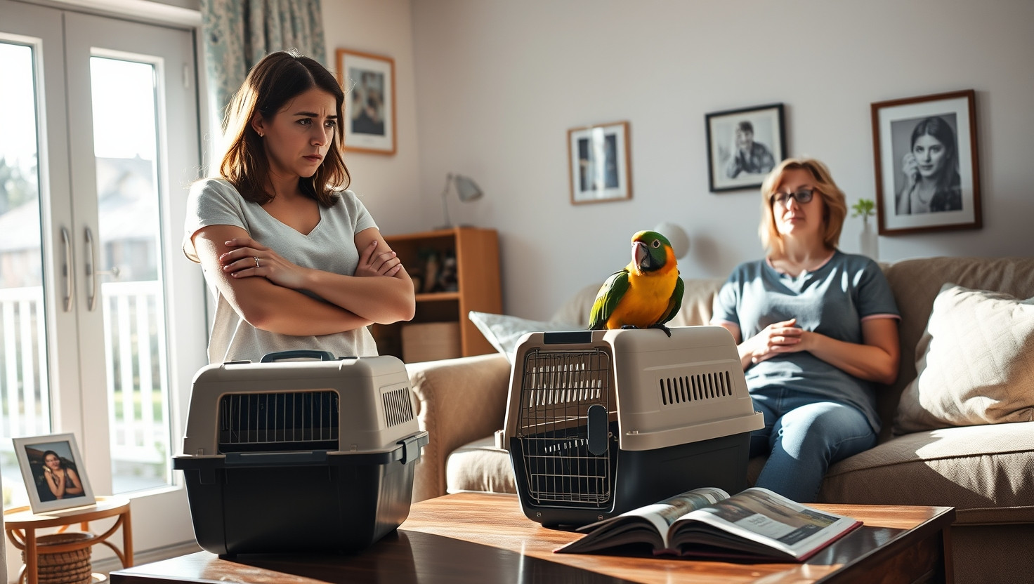 AITA for refusing to let my friends pet parrot come on our vacation?