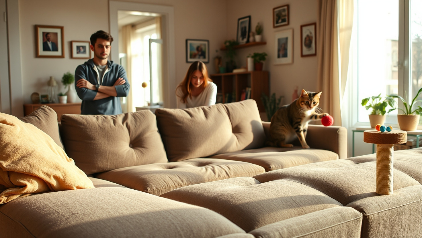 Roommates Cat Ruining My Furniture: AITA for Setting Boundaries?