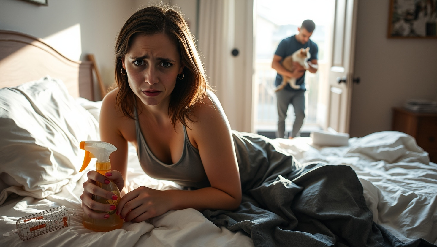 AITA for Asking Boyfriends Cat to Sleep Elsewhere After It Peed on Bed?