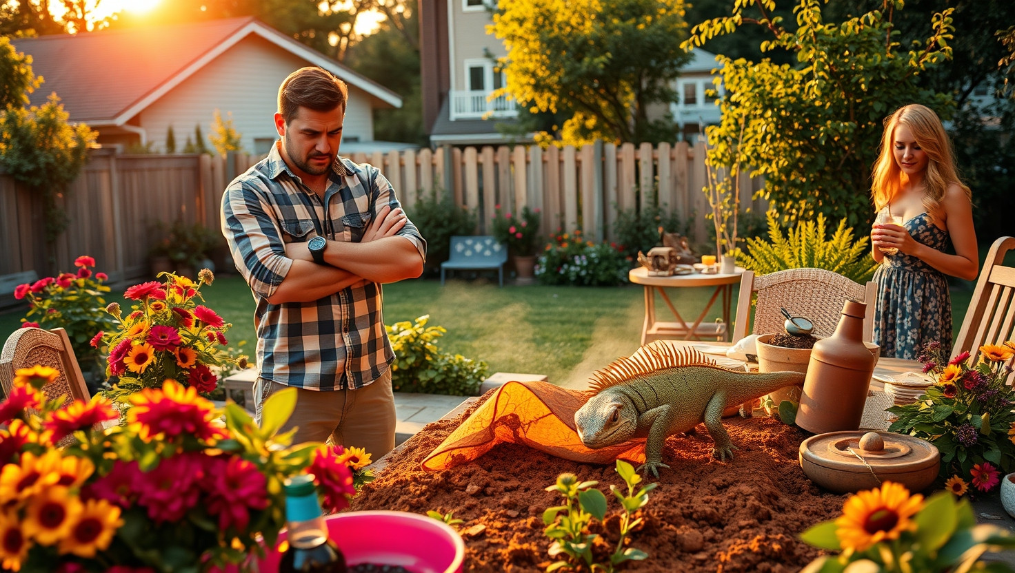 Colleagues BBQ Invite Declined After Pet Iguana Destroys Garden