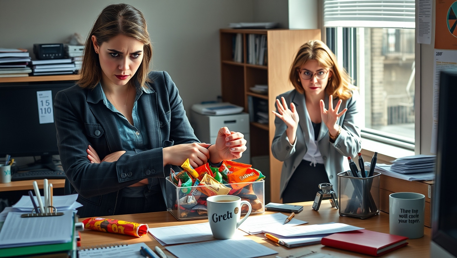 Should I Share My Secret Snack Stash with My Nosy Coworker?
