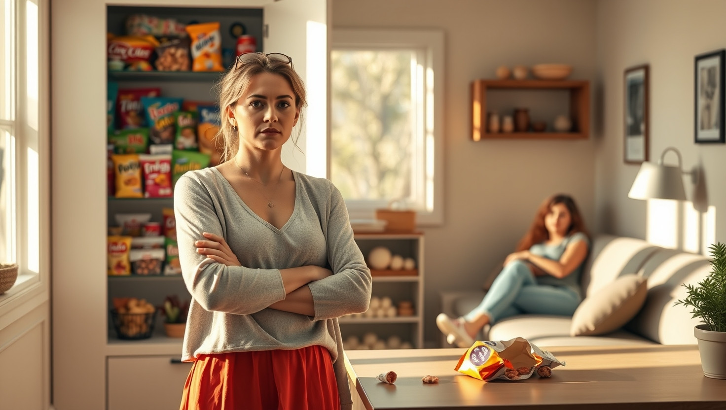 Confronting Roommate Over Mysterious Snack Disappearances