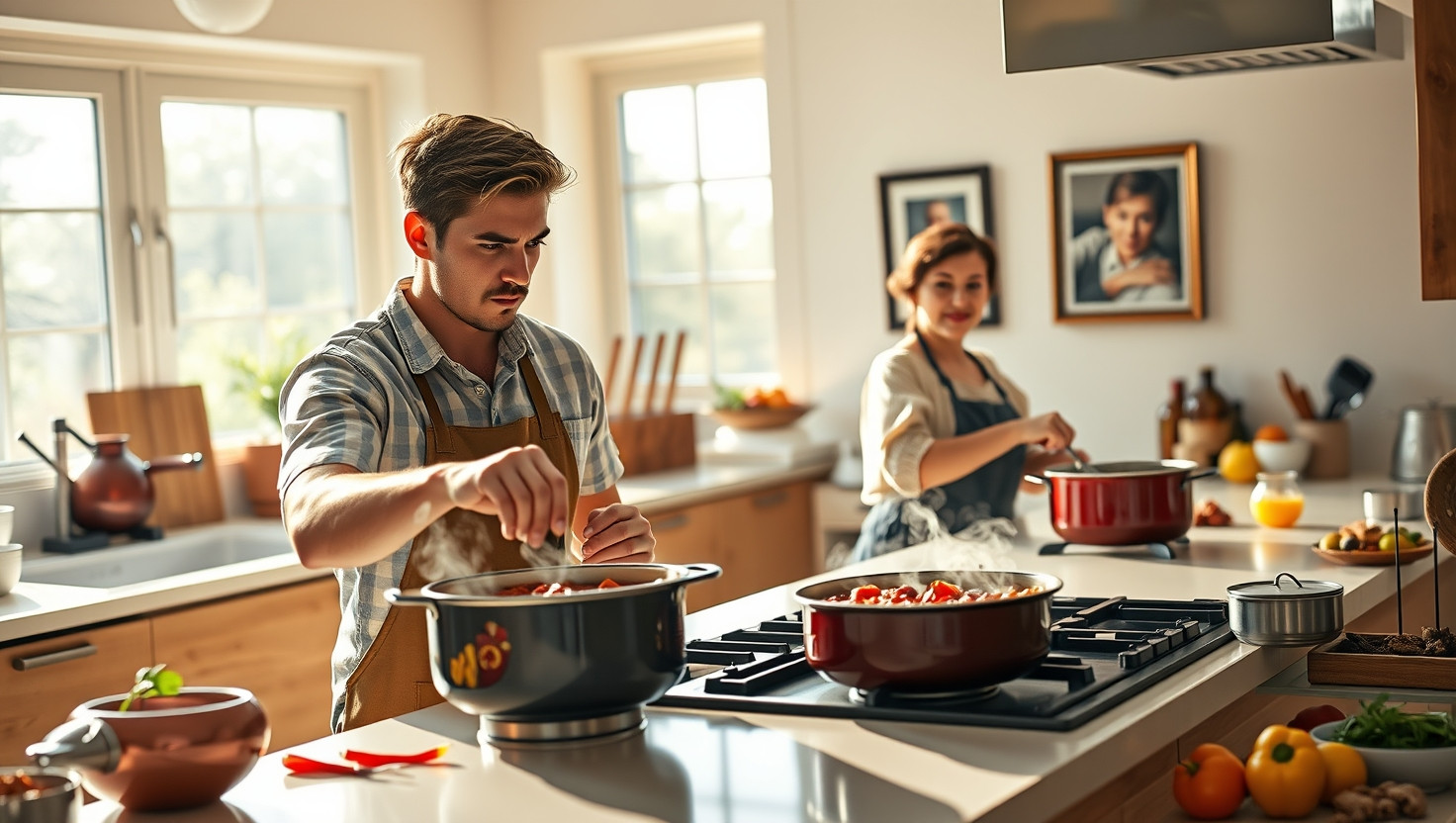 Debating to Reveal Secret Family Recipe in Cooking Contest