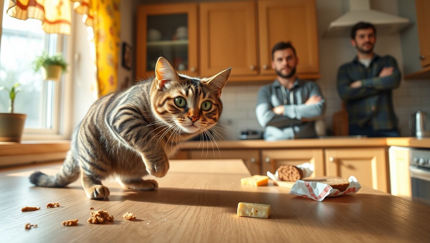 Neighbors Cat Banned After Repeated Kitchen Raids