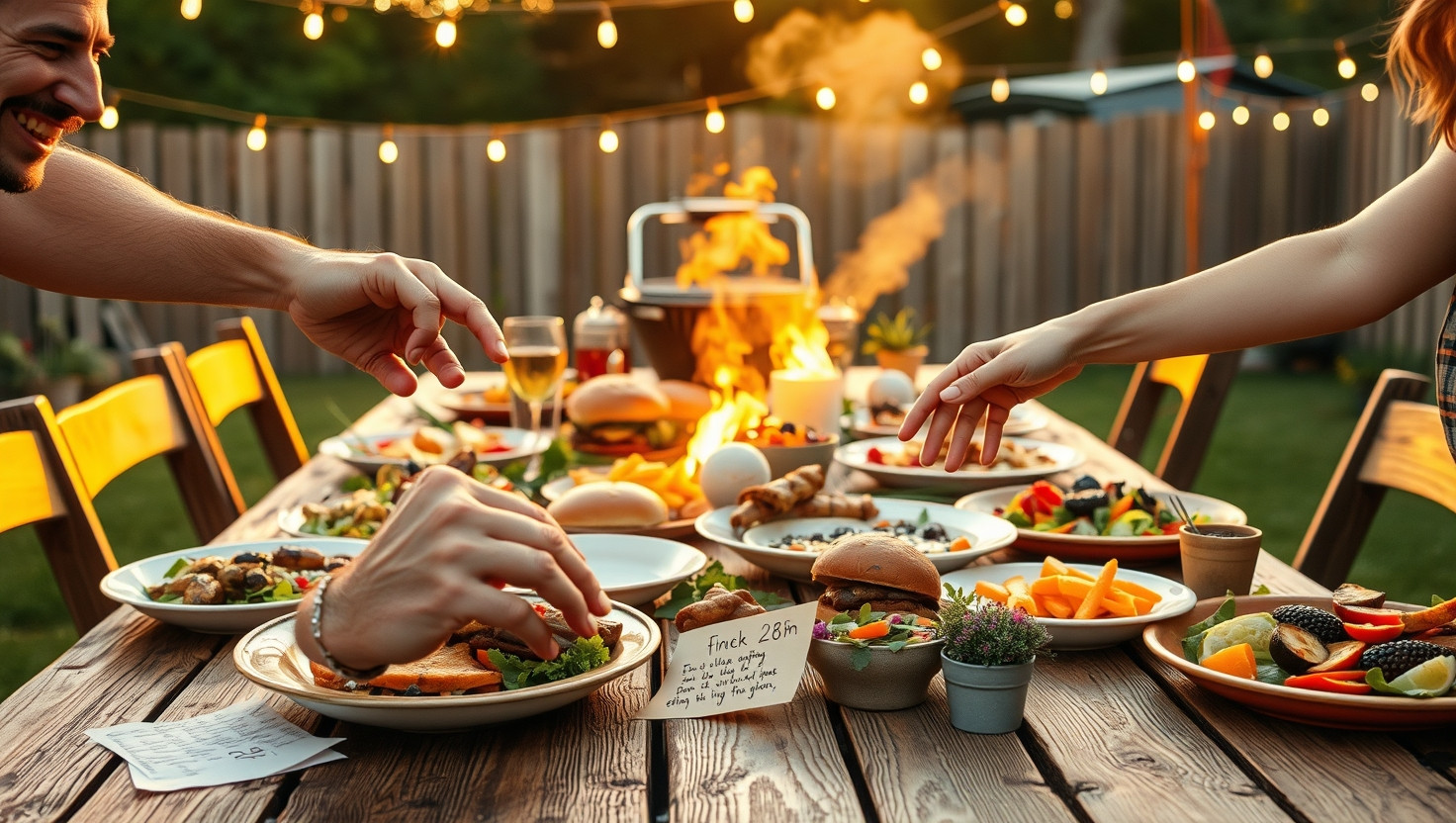 Is it okay to swap friends fancy dinner party for a homemade BBQ?