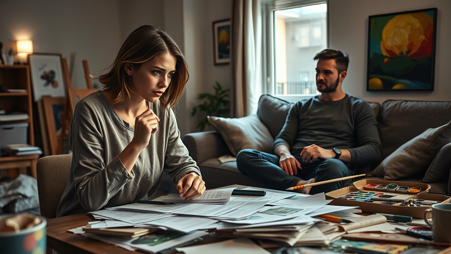 Should I Ask My Artist Partner to Contribute Financially for Refusing to Work?