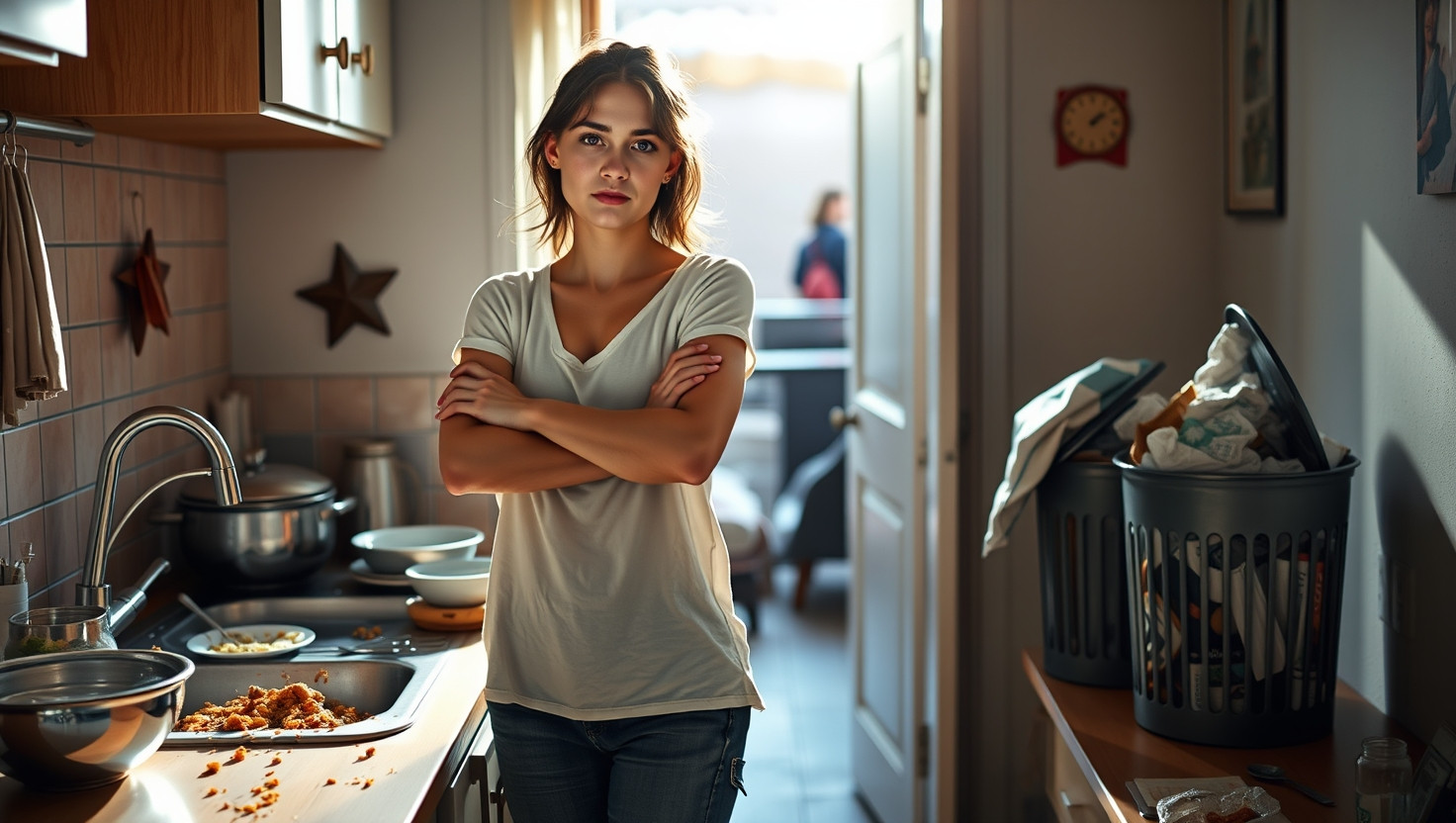 Dealing with a messy roommate: Should I stop cleaning up after him? | Reddit post