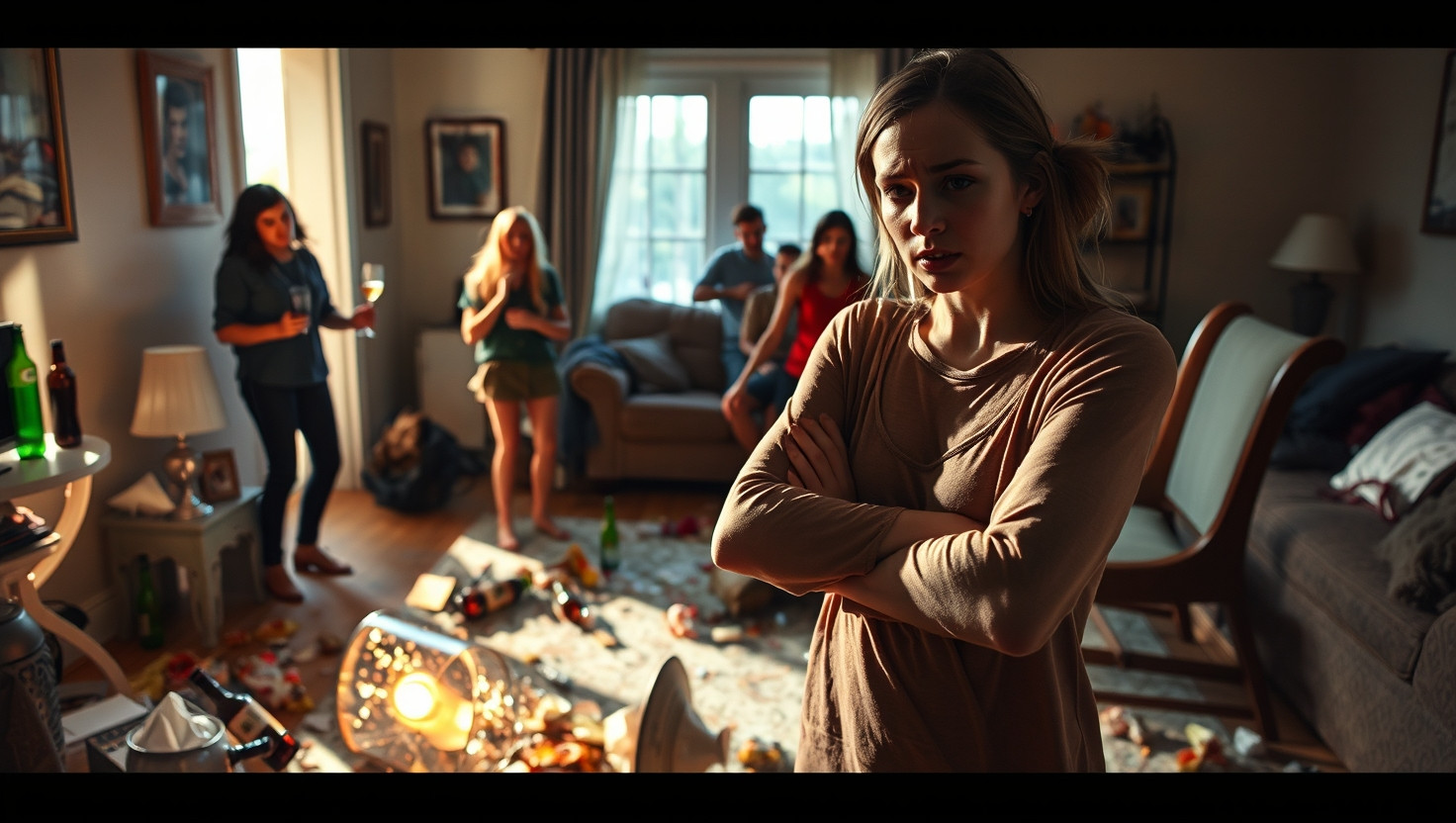 AITA for asking friends to leave after they trashed my house at a party?