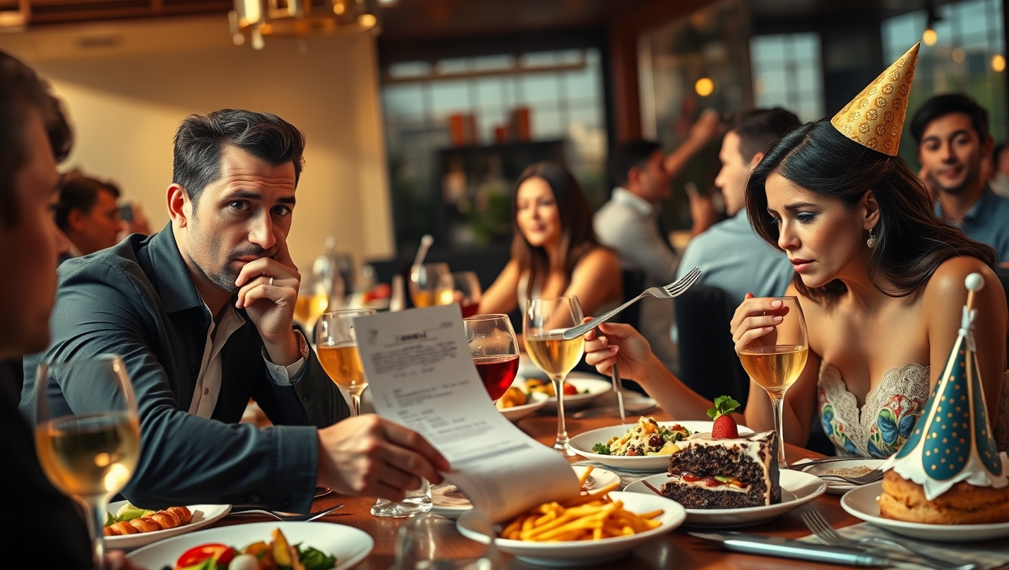Friend Overspent at Birthday Dinner - AITA for Refusing Unequal Split?