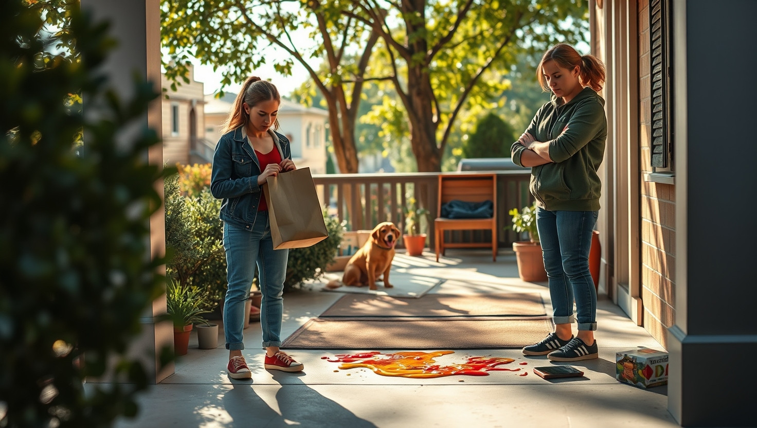 Delivery Driver Blames Me for Spilled Food: WIBTA for Not Tipping?