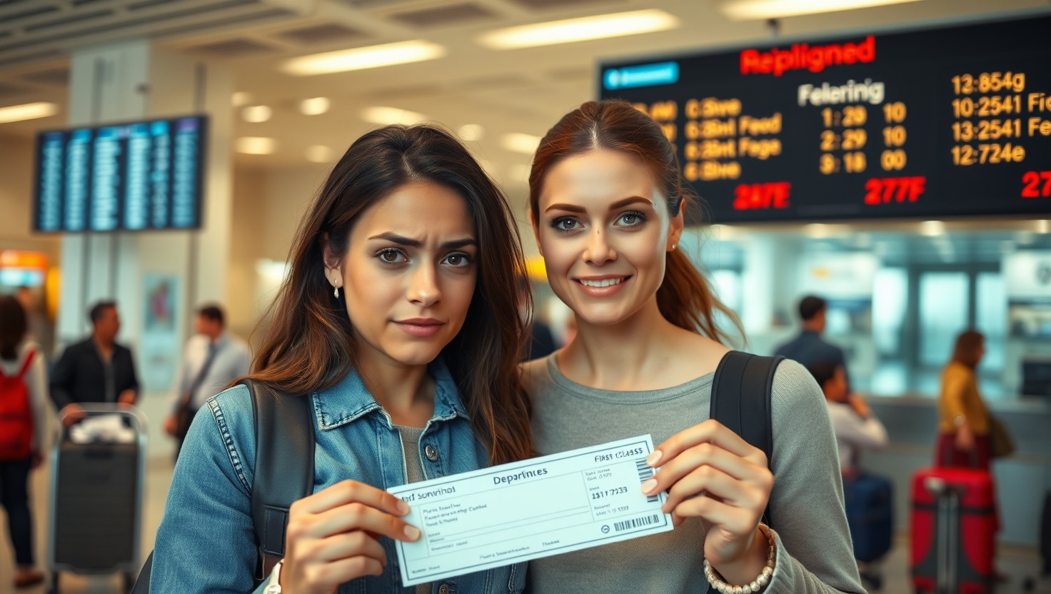 Friend Upgraded to First Class Without Telling Me - AITA for Refusing to Split the Cost?