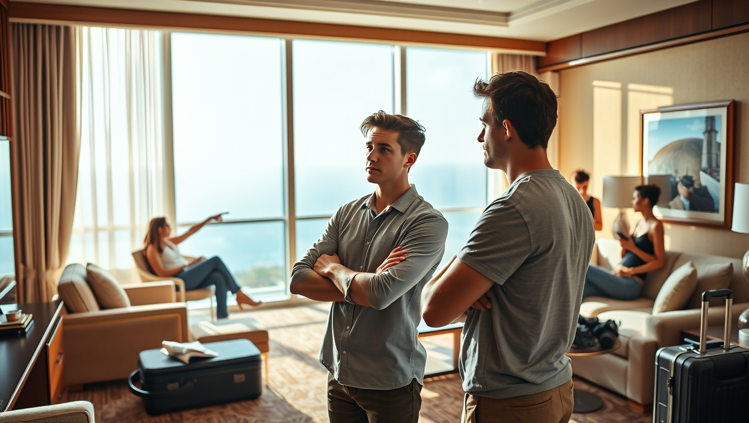 Debating Fairness: Splitting Vacation Costs Equally After Friends Insist on Luxury Upgrades
