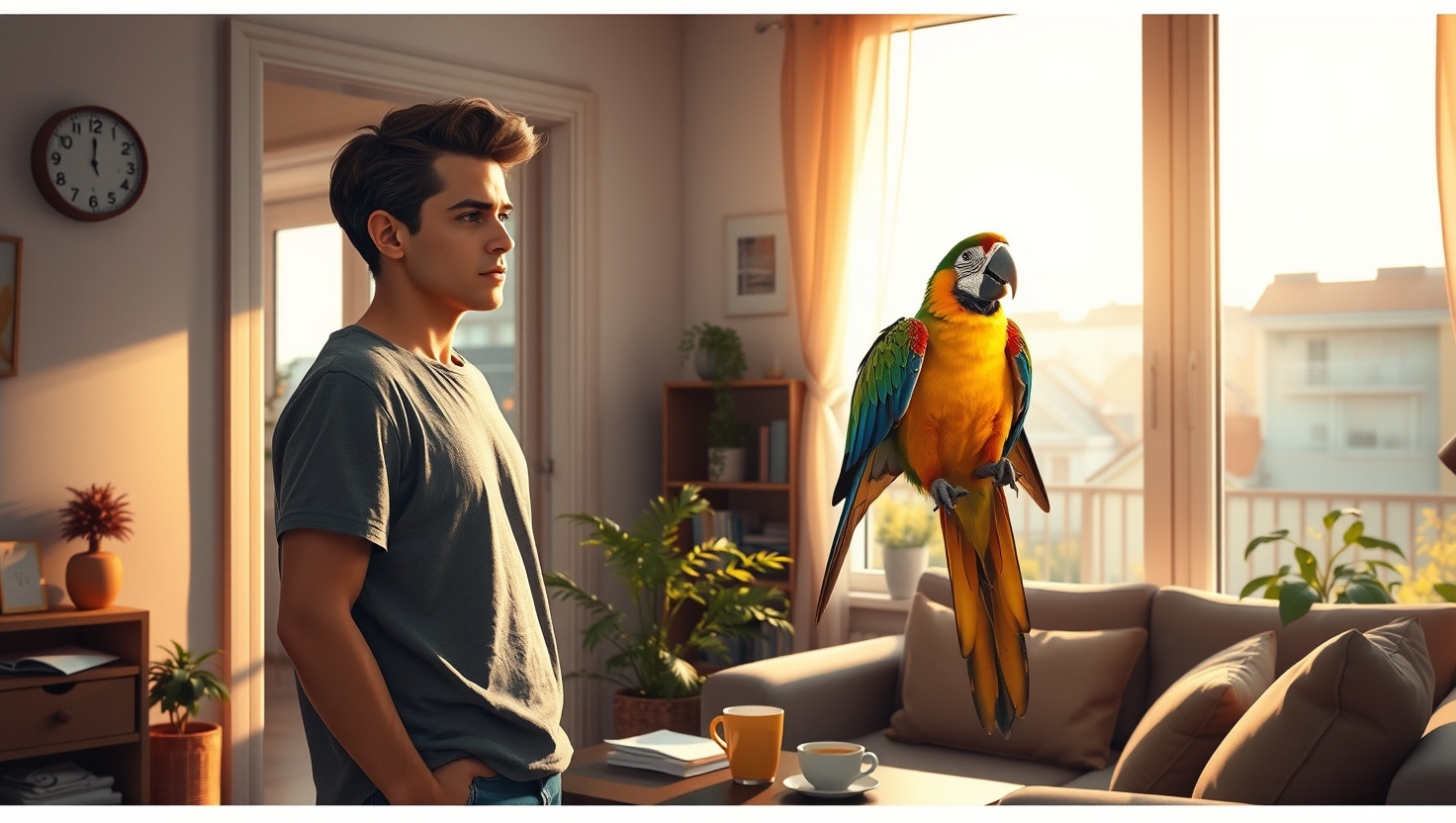 Friends Noisy Parrot Causing Chaos in Quiet Apartment Complex - AITA for Not Allowing It?