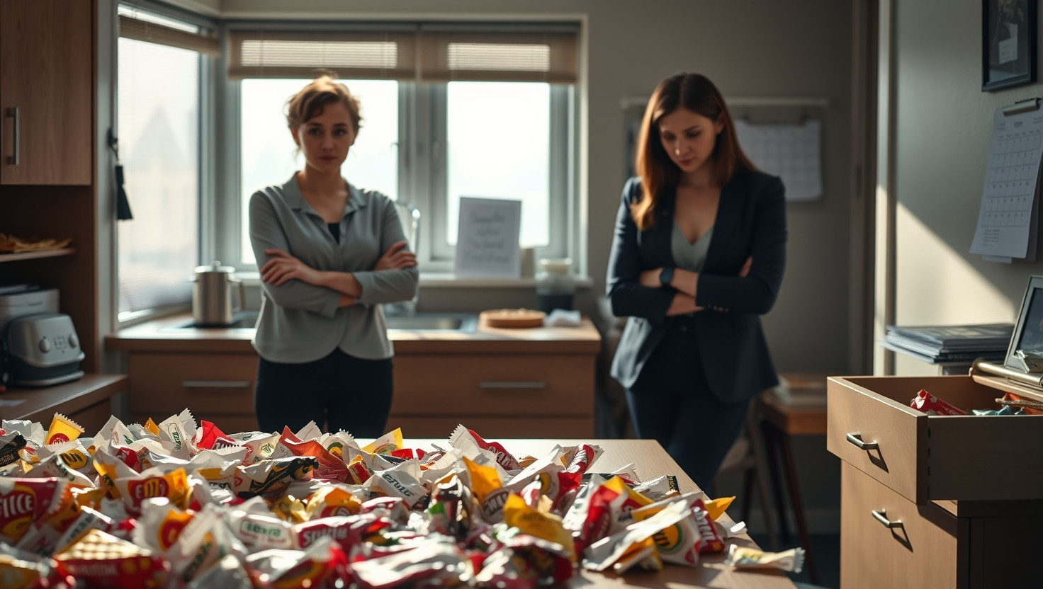 Colleague Sparks Office Drama Over Secret Snack Stash