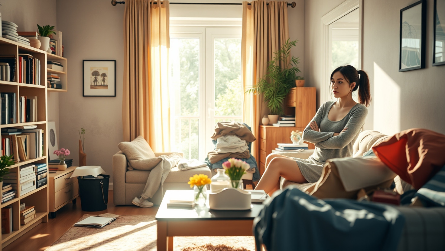 Should I Split Rent Equally with My Messy Roommate Despite Cleanliness Standards Clash?