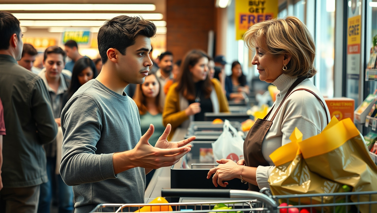 Is It Wrong to Haggle with a Cashier for Grocery Savings?