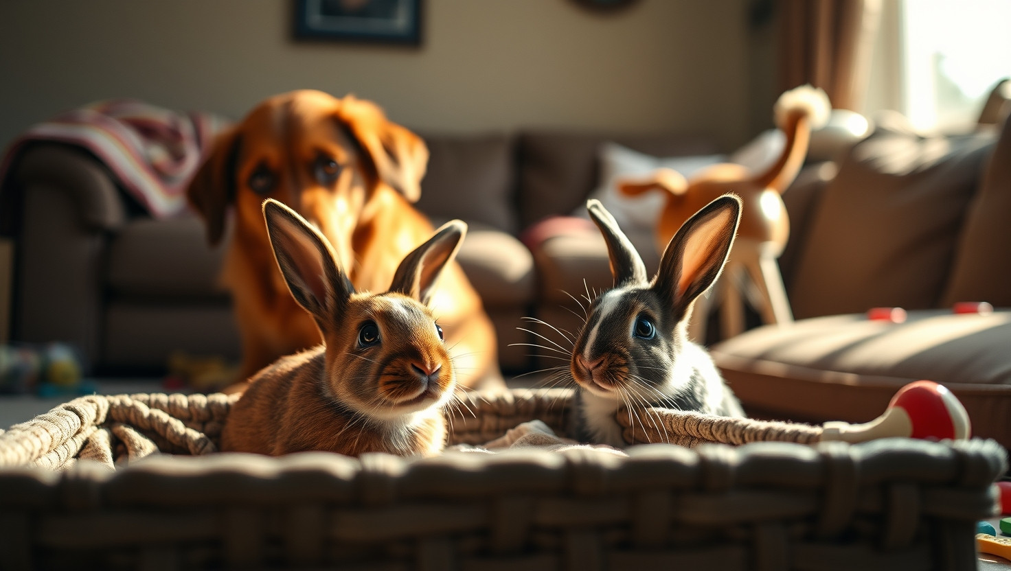 Sibling Conflict: Choosing Rabbit Safety Over Sisters Emotional Support Dog - AITA?