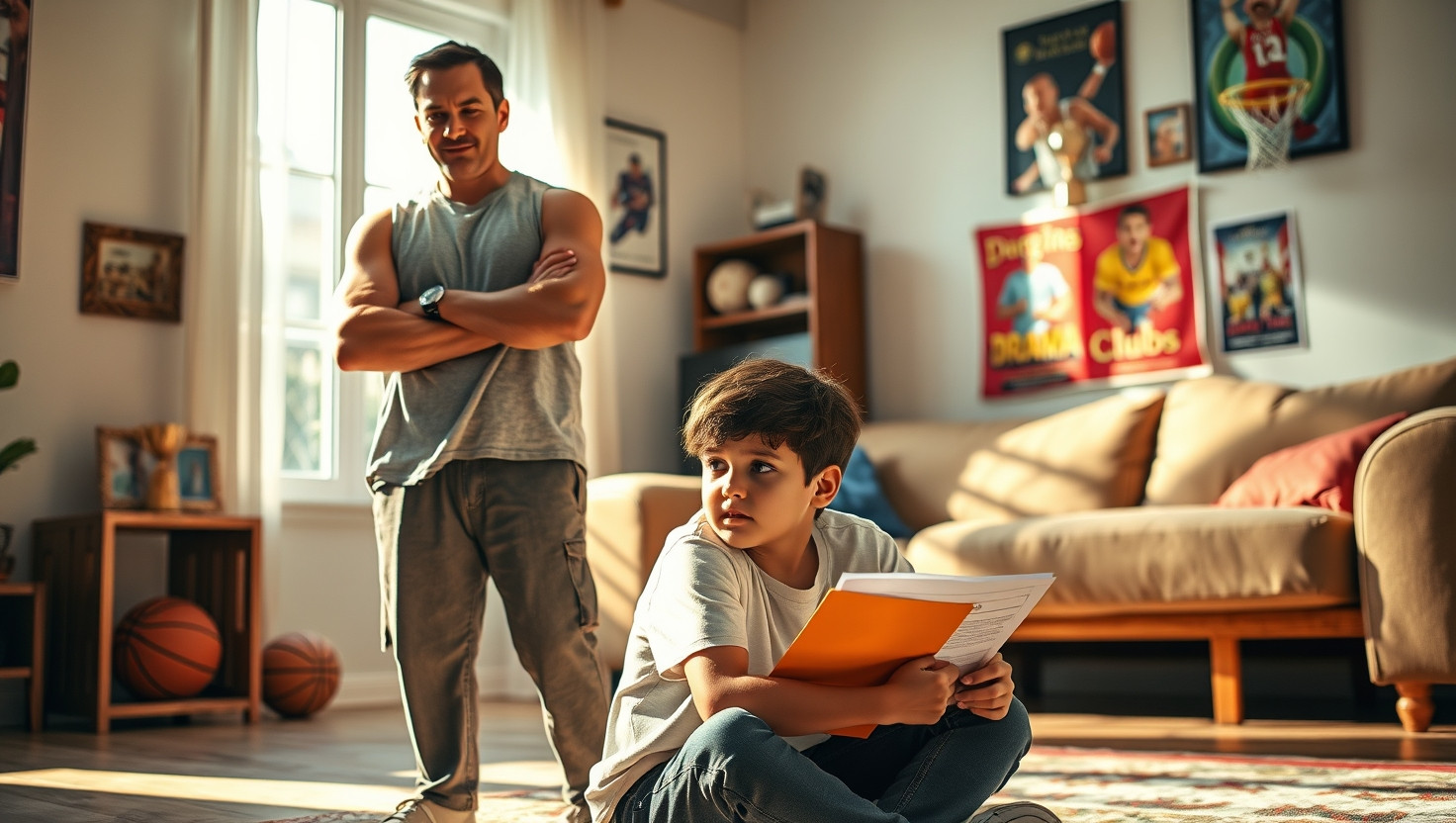 AITA for choosing sports over drama for my sons extracurricular activities?