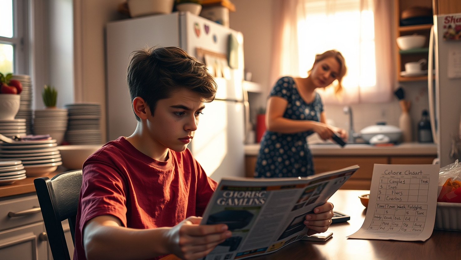 Teaching Responsibility: Should I Ask My Teen Son to Help with Chores for a New Console?