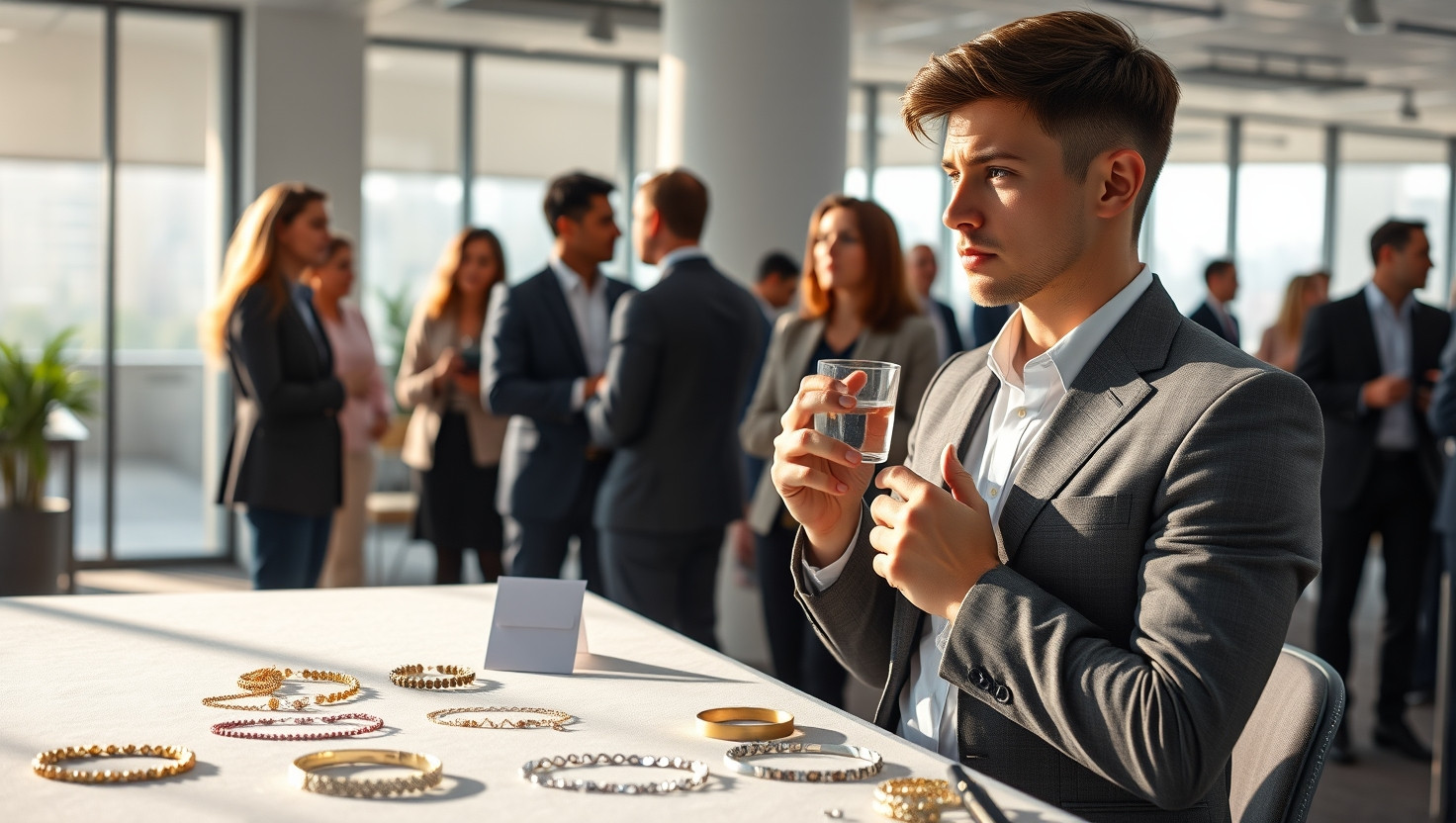 Should I Prioritize Professionalism Over Promoting Friends Business at Work Event?